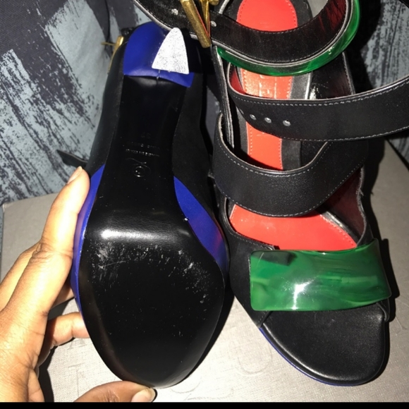 Alexander McQueen Multi Color Strap heel - Picture 2 of 2